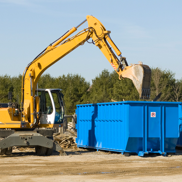 are there any restrictions on where a residential dumpster can be placed in Fort Belvoir Virginia